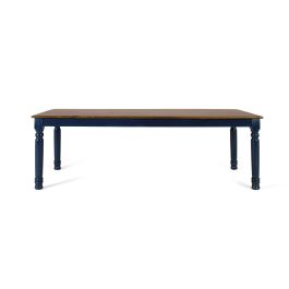 GINER Y COLOMER Mesa de Comedor Rectangular en Madera de Mango 210 cm, Tapa Avellana y Patas Azules Precio: 1270.4879. SKU: B15CWQQZYK