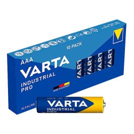 Varta Industrial Pro Pilas AAA LR03 Alcalinas, Pack de 10, 1.5V, Ø10.5x44.5mm