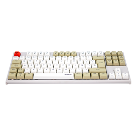 Phoenix technologies Teclado Gaming Royal PBT Mecánico Blanco Switches Outemu Brown