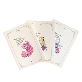 ERIK Set 3 Cuadernos A5 Disney Alicia en el País de las Maravillas, Hojas Lisas, Rayas y Punteadas Precio: 14.49999991. SKU: B1AEZJ9EZX