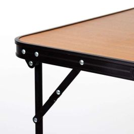 Mesa camping plegable acero color bambú aktive 80x60x67 cm Mesa camping plegable acero color bambú aktive 80x60x67 cm