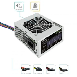 Tooq Fuente de Alimentacion Ecopower II 500W SFX Matx PC Plata
