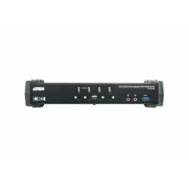 Aten CS1924M 4-Port USB 3.0 4K DisplayPort MST KVMP Switch con hub integrado para doble pantalla