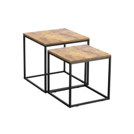 Set de 2 Mesas Auxiliares Confortime 40 cm y 35 cm (2 Unidades) Set de 2 Mesas Auxiliares Confortime 40 cm y 35 cm (2 Unidades)