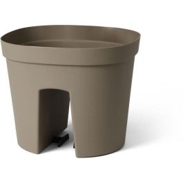 Maceta balaustrada - GARDEN ID Smile - Taupe 30 cm - Se adapta a todas las balaustradas - Reserva de agua - Reciclado y 100% reciclable Maceta balaustrada - GARDEN ID Smile - Taupe 30 cm - Se adapta a todas las balaustradas - Reserva de agua - Reciclado y 100% reciclable