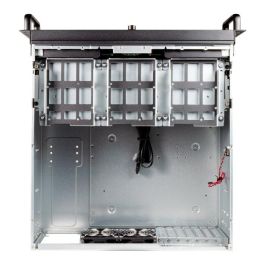 Unykach UK51918 Caja Rack 4U 19 Pulgadas Servidor ATX Acero SGCC Plata/Negro con USB-C 3.2 Gen 2 y Cierre con Llave