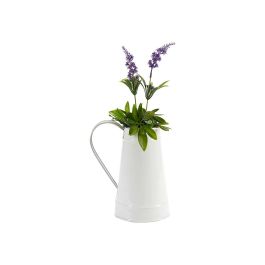 Ibergarden Jarra Lechera Blanca con Filo Plata 17 cm x 19.5 cm x 11.3 cm - 1000 ml (Set de 24)