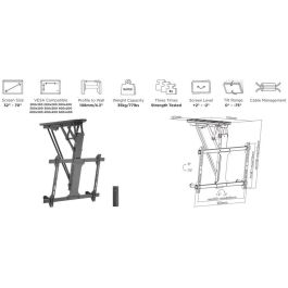 Equip Soporte Techo Motorizado para TV de 32" a 70", Control Remoto Incluido, Carga Máx. 35Kg, Compatibilidad VESA Amplia