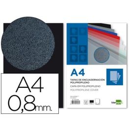 Tapa Encuadernacion Liderpapel Polipropileno A4 0.8 mm Negro Opaco Paquete De 50 Unidades Precio: 19.59000043. SKU: B1FVB3ECCM