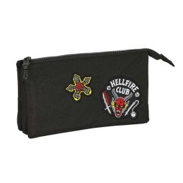 Bolso Escolar Portatodo Safta Triple Stranger Things 120x220x30 mm Bolso Escolar Portatodo Safta Triple Stranger Things 120x220x30 mm
