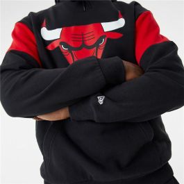Sudadera con Capucha Unisex New Era NBA Colour Insert Chicago Bulls Negro