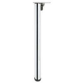 Herrajes Alk Pata de Mesa Plegable Regulable Ø50mm Altura Ajustable 710-740mm Cromo