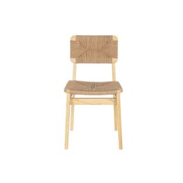 DKD Home Decor Silla de Hostelería Horeca de Madera de Olmo y Asiento de Fibra Color Natural, Altura Asiento 45 cm, Medidas 50x81x42 cm (LxAxA) Precio: 132.49999972. SKU: S3040647