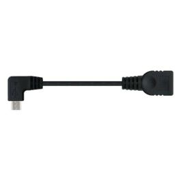 Cable USB 2.0 A a USB B NANOCABLE CABLE USB 2.0 OTG ACODADO, TIPO MICRO B/M-A/H, NEGRO, 15 CM 15 cm Negro Macho/Hembra