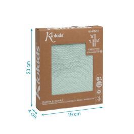 KioKids Mantita de Bambú Salvia para Bebé 80x110cm, Suave y Termorreguladora, Certificado Oeko-Tex, +0 Meses