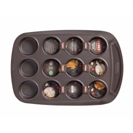 Pyrex 1452002 Molde para Muffins Acero al Carbono Antiadherente 12 Agujeros