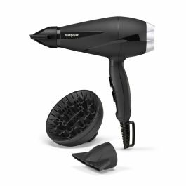Babyliss 6710DE Secador de Pelo Profesional Turbo Pro 2100W Motor AC Iónico Antiestático con Boquillas y Difusor