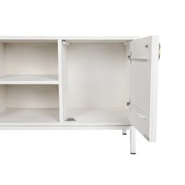 Mueble Tv Moderno DKD Home Decor Blanco Dorado 40 x 60 x 120 cm