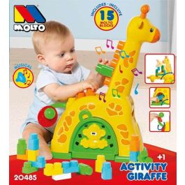 Molto Jirafa de Actividades 51 cm con 15 Bloques para Niños a Partir de 1 Año
