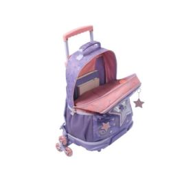Totto Mochila Morral 3 Ruedas Star Cat L Infantil MJ03STC006-2410-4Q8L Morado Satín