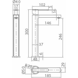 Grifo Monomando Imex ROMA BDR001-3 Latón
