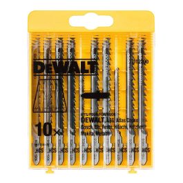 Dewalt Dt2290-QZ Hojas de Sierra de Calar para Madera, Set de 10 Uds. Equivalente a Bosch T101B, T119BO, T101AO, T111C, T144D, T144DP