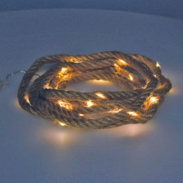 Decoration With Light Guirnalda a pilas fija 30 microleds luz blanco cálido 3,03m cuerda de yute Precio: 5.68999959. SKU: B18ZARQTM4