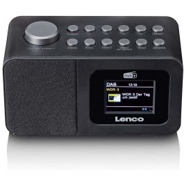 Lenco CR-625BK Radio Reloj con Sintonizador FM PLL y Pantalla LED – Negro