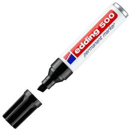 Rotulador permanente Edding 500 Negro (10 Unidades)