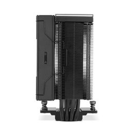 Nox Hummer H-400 Ventilador CPU Disipador Totalmente Negro 12cm PWM Rodamientos FBD 245W