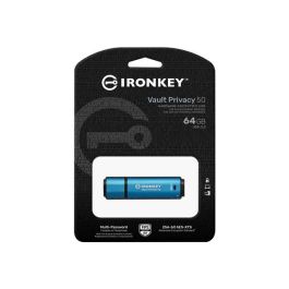 Kingston IronKey Vault Privacy 50 Series Memoria USB 64GB Cifrado Hardware USB 3.2 Gen 1