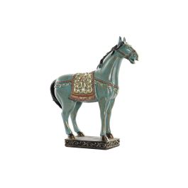 DKD Home Decor Figura Oriental Caballo Decorativa Turquesa Resina 34.5 cm Alto (4 Unidades) Precio: 76.46232. SKU: B1AMNFVVFD
