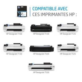 HP DesignJet T120/T520 Cabezal/Tintas Nº711