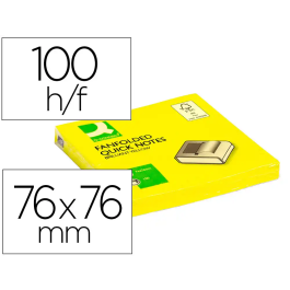 Q-connect Bloc de Notas Adhesivas Quita y Pon Zig-Zag 76x76 mm Amarillo Neón Precio: 7.88999981. SKU: B1C5AAKZWF