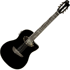 Guitarra Nylon N100 Nxt A/E Cutaway - Negra