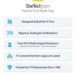 Hub USB Startech H5C4A-USB-HUB-2 Negro