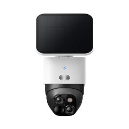 Eufy SoloCam S340 Cámara de Seguridad IP Doble Lente 3K Panorámica 360° Inclinación Solar Interior Exterior AI y Almacenamiento Local