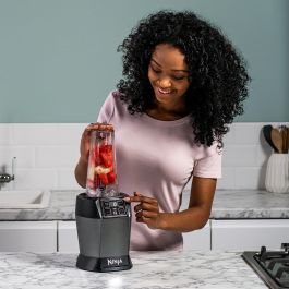 Ninja BN495EU Batidora de Vaso con Auto-iQ 1000W, 2 Vasos de 700ml para Llevar