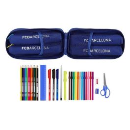 Plumier Mochila F.C. Barcelona Azul 12 x 23 x 5 cm (33 Piezas)