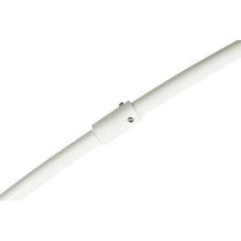 DKD Home Decor Lámpara de Pie Urban Blanca, estructura de Metal y base de Mármol, compatible con bombilla E27 50W, 195 cm de altura