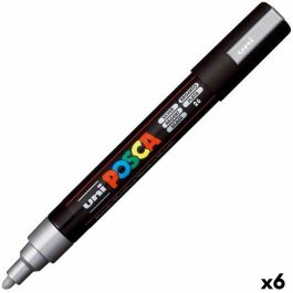 Rotuladores POSCA PC-5M Plateado (6 Unidades) Rotuladores POSCA PC-5M Plateado (6 Unidades)