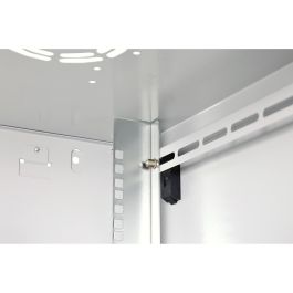 Digitus Carcasa de pared Dynamic Basic 9U 600x600mm gris con cerradura, 60kg, acero galvanizado, para rack 19"