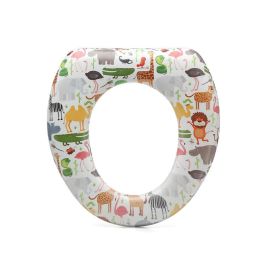 KioKids Reductor WC Asiento de Inodoro Acolchado 'Selva' para Niños +12 Meses - Cómodo, Higiénico, Resistente, Multicolor