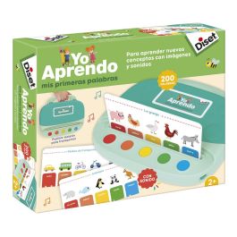 Diset Maletín Educativo Yo Aprendo Primeras Palabras 1120200145 para Niños +2 Años Maletín con 20 Láminas para Aprender 200 Palabras