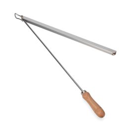 Varilla Portaperiódicos Aluminio con Mango de Madera M52031 42cm