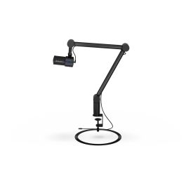 ENDORFY Solum Studio Micrófono para PC con Conexión USB y Jack 3.5mm, Soporte de Mesa, Negro, 20-20000Hz, 24bit/96kHz
