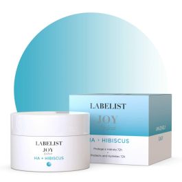 Labelist Cosmetics Hidratante facial JOY hydrant HA + HIBISCUS con agua de arroz para piel radiante y protección 72h 50 ml