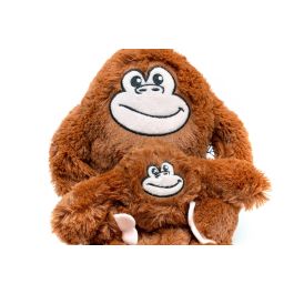 Gloria Mizaru Peluche Para Perros L Mono Marrón con Cuerda y Sonido