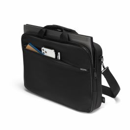 Dicota Top Traveller ONE Maletín para Portátil 14-16", Negro, Protección Acolchada, Material PET Reciclado