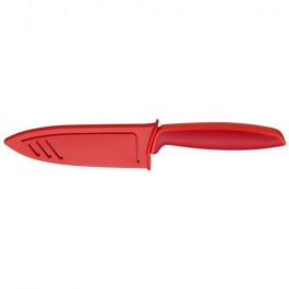 WMF 1879085100 Juego de Cuchillos Touch de Acero Inoxidable, Cuchillo Chef y Multiusos, Mango Ergonómico Rojo, 2 Piezas